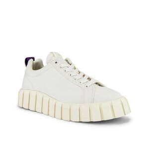 Eytys Odessa Canvas Sneakers in White 41 10 Womens New Nib With Box
